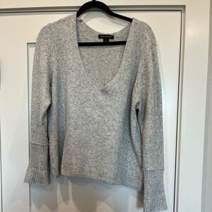 medium v neck sweater with some pilling